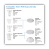 Cold Drink Cup Lids, Fits 9 Oz To 12 Oz Cold Cups, Plastic, Clear, 100/Sleeve, 10 Sleeves/Carton
