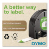 Letratag Fabric Iron-On Labels, 0.5" X 6.5 Ft, White