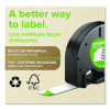 Letratag Paper Label Tape Cassettes, 0.5" x 13 Ft, White, 6/Box