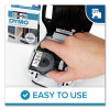 D1 High-Performance Polyester Removable Label Tape, 0.5" X 23 Ft, Black On Clear