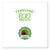 Vanguard Renewable And Compostable Sugarcane Clamshells, 3 Compartments, 9 x 6 x 3, White, 250/Carton
