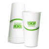 Greenstripe Hot Cups, 20 Oz, Paper, White, 50/Pack, 20 Packs/Carton