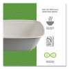 Regalia Sugarcane Servingware, Bowl, 160 Oz, White, 100 Bowls/Carton