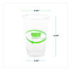 Greenstripe Pla Cold Cups, 10 Oz, Plastic, Clear, 1,000/Carton