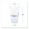 Bluestripe Recycled Content Clear Plastic Cold Drink Cups, 24 Oz, 600/Carton