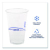 Bluestripe Recycled Content Clear Plastic Cold Drink Cups, 24 Oz, 600/Carton