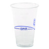 Bluestripe Recycled Content Clear Plastic Cold Drink Cups, 24 Oz, 600/Carton