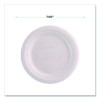 Vanguard Renewable And Compostable Sugarcane Plates, 7" Dia, White, 1,000/Carton