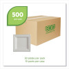 Vanguard Renewable And Compostable Sugarcane Plates, 6 x 6, White, 500/Carton