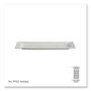Vanguard Renewable And Compostable Sugarcane Plates, 5 x 10, White, 500/Carton