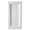 Vanguard Renewable And Compostable Sugarcane Plates, 5 x 10, White, 500/Carton