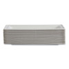 Vanguard Renewable And Compostable Sugarcane Plates, 5 x 10, White, 500/Carton