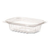 Renewable And Compostable Rectangular Deli Containers With Lid, 8 Oz, 3 x 4.83 x 1.5, Clear, Plastic, 50/Pack, 4 Packs/Carton