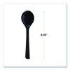 100% Recycled Content Cutlery, Soup Spoon, Plastic, Black, 50/Pack, 20 Packs/Carton
