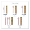 Wood Cutlery, General Purpose, Fork/Knife/Napkin/Spoon, Natural, 500/Carton
