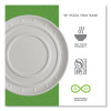 Vanguard Molded Fiber Pizza Tray, 16" Diameter, White, Sugarcane, 50/Carton