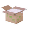 Vanguard Worldview Renewable And Compostable Sugarcane Take-Out Containers, 10.47 x 10.47 x 1.76, White, 200/Carton
