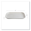 Regalia Sugarcane Servingware, Platter, 13 x 17, White, 100/Carton