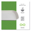 Regalia Sugarcane Servingware, Platter, 13 x 17, White, 100/Carton