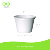 Vanguard Renewable And Compostable Sugarcane Portion Cups, 4 Oz, White, 1,000/Carton