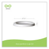 Sugarcane Portion Cup Lids, Fits 2 Oz Portion Cups, White, 2,500/Carton