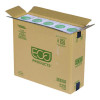 Unwrapped Straw, 5.75", Plastic, Black, 20,000/Carton