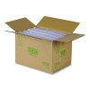Compostable Takeout Wedge Sandwich Containers, 4.25 x 4.25 x 6.5 x 3, Clear, Plastic, 500/Carton