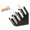 Foundation Collection 4-Compartment Graduated Countertop Coffee Cup Dispenser, 4 x 18 x 16, Black