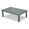 Adjustable Rectangular Monitor Stand, 14" x 9" x 3.25" To 5.25", Black, Supports 44 Lbs