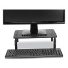 Adjustable Rectangular Monitor Stand, 14" x 9" x 3.25" To 5.25", Black, Supports 44 Lbs