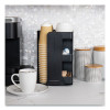 Anchor Collection 8-Compartment Coffee Cup, Lid, And Condiment Carousel Countertop Organizer, 8 x 8 x 12, Black