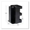 Anchor Collection 8-Compartment Coffee Cup, Lid, And Condiment Carousel Countertop Organizer, 8 x 8 x 12, Black