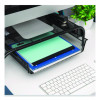 Raise Metal Mesh Monitor Stand With Drawer, 20" X 11.5" X 5.6", Black, Supports 25 Lbs