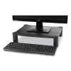 Adjustable Rectangular Monitor Stand, 17" X 13" X 3.75" To 5.75", Black, Supports 22 Lbs
