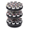 Anchor Collection 3-Tier Single Serve Pod Carousel Countertop Organizer, 9.5 x 9.5 x 11.75, Black