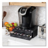 Two-Tier Six-Drawer Single Serve Coffee Pod Drawer, 14 x 12.25 x 4.75, Black