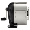 Ks Manual Classroom Pencil Sharpener, Table/Wall-Mount Design, Manually-Powered, 2.75 X 4.75 X 4.25, Black/Nickel