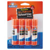Washable School Glue Sticks, 0.24 Oz, Applies And Dries Clear, 4/Pack