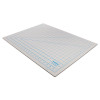 Self-Healing Cutting Mat, 1" Grid With Guide Angles, Non-Slip Backing, 18" x 24", Gray