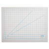 Self-Healing Cutting Mat, 1" Grid With Guide Angles, Non-Slip Backing, 18" x 24", Gray