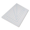 Self-Healing Cutting Mat, 1" Grid With Guide Angles, Non-Slip Backing, 18" x 24", Gray