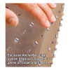 Everlife Light Use Chair Mat For Flat To Low Pile Carpeted Floors, Rectangular With Lip, Straight Edges, 45" x 53", Clear
