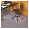 Everlife Light Use Chair Mat For Flat Pile Carpeted Floors, Rectangular, Straight Edges, 36" x 44", Clear