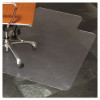 Natural Origins Biobased Chair Mat For Hard Floors, Rectangular With Lip, Straight Edges, 36" x 48", Clear