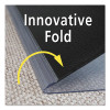 Sit Or Stand Mat For Flat To Low Pile Carpeted And Hard Floors, Rectangular, Straight Edges, 45" x 53", Clear/Black