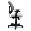 Apollo Mid-Back Mesh Chair, 18.1" To 21.7" Seat Height, Silver Seat, Silver Back, Black Base