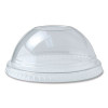 Kal-Clear/Nexclear Drink Cup Lids, Dome Lid With No Hole, Fits 12 Oz To 20 Oz Cold Cups, Plastic, Clear, 1,000/Carton