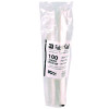 Kal-Clear/Nexclear Drink Cup Lids, Flat Lid With No Slot, Fits 9 Oz To 10 Oz Cold Cups, Plastic, Clear, 2,500/Carton