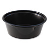 Portion Cups, 1.5 Oz, Squat, Plastic, Black, 250/Sleeve, 10 Sleeves/Carton