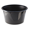 Portion Cups, 4 Oz, Plastic, Black, 125/Sleeve, 20 Sleeves/Carton